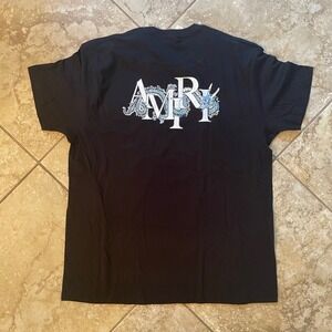 AMIRI Dragon Graphic T Shirt Black Cotton Designer‎ Tee Mens Size L